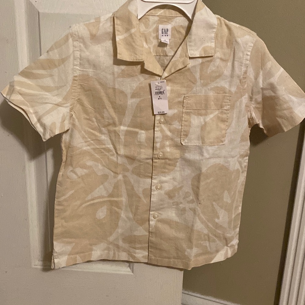 GAP Boys Khaki Button Down